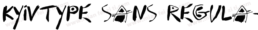 KyivType Sans Regula字体转换